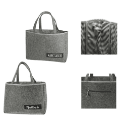 Felt bag market bag 2/s approx. 45x33cm 
