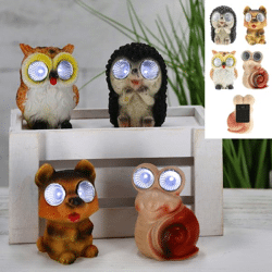 LED solar animals, eyes, 4/s, approx.9cmH