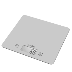 Terraillon T1040 Bistro digital kitchen scales in black. Precise measurement for everyday use in the kitchen. Compact, modern and easy to use
