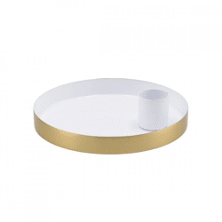 Kandelaar rond Marrakech wit 12 cm