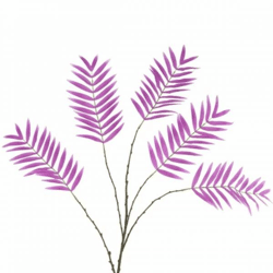 Kunsttak Palm Leaf paars 125 cm