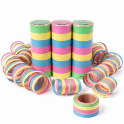 Serpentines party 4 meter set van 3