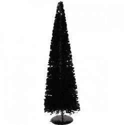 Kerstboom Sparkle Sequins zwart 60 cm