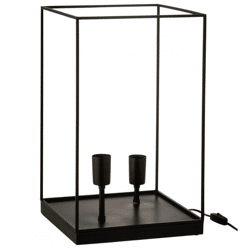 J-Line Tischleuchte schwarz EU-Stecker 50 cm