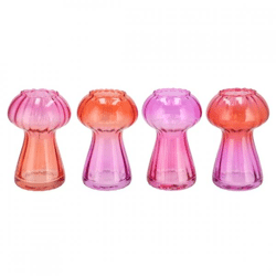 Vase Nova rosa 17 cm 4 Stück sortiert