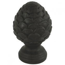 Countryfield beeld dennenappel Celine XL zwart 18 cm