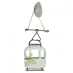 Wilko Christmas hanger ski elevator metal 15 cm