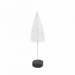Countryfield kerstboom op voet Glitter wit 20 cm