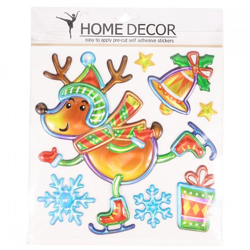 Muurstickers Pop Up kerst rendier 25 cm