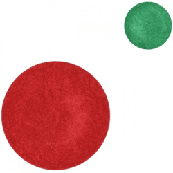 Decoratiebord Melamine Shine groen/rood 22 cm 2 assorti