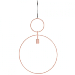 Light en Living hanglamp Dorina oud roze 70 cm