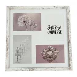 Photo frame 4 passe-partout whitewash 10 x 15 cm