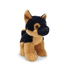 Shepherd dog sitting - plush figure 20 cm