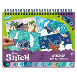 Disney Stitch - Stickern nach Zahlen