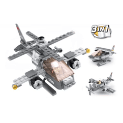 Sluban M38-B0537G - ARMY attack helicopter 3-in-1 (144 parts)