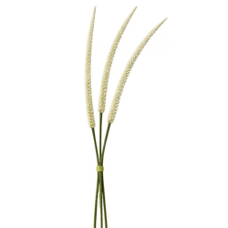 J-Line Kunstzweig Fuchsschwanzbündel weiß 119 cm