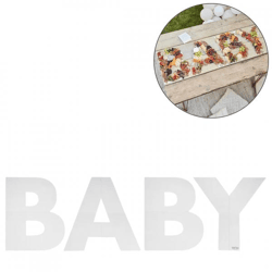 Ginger Ray snack tray Baby white 40 cm