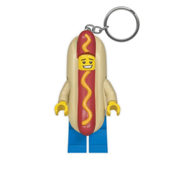 LEGO® Classic Hot Dog key ring with flashlight