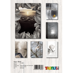 Funeral card - 100 pieces - 6 motifs