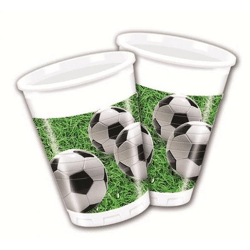 FOOTBALL PARTY - 8 Plastic Cup 200 ml