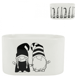 Flower pot Gnome oval 19,5 cm 2 assorted