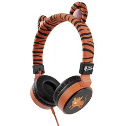 Planet Buddies Tiger Furry Wired Headphones V2