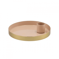Kandelaar rond Marrakech beige 12 cm