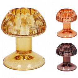 Theelichthouder Nova Mushroom Autumn Spices 9 cm