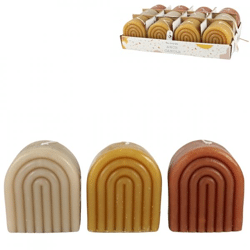 Out of the Blue candle 8 x 6 x 8.5 cm 3 assorted