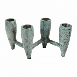 Dekocandle candlestick Turquoise 19 cm