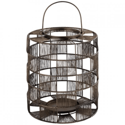 PTMD lantern Stenn L metal brass colored 35 cm