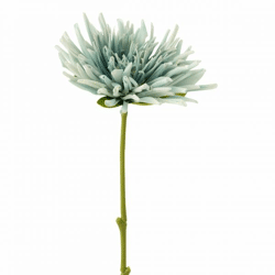 J-Line kunstbloem Chrysant lichtblauw 40 cm