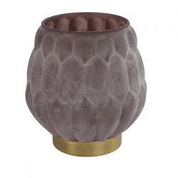 Countryfield theelichthouder Frosty paars 14 cm