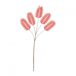 Kunstblatt Palme red 125 cm