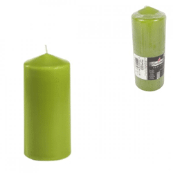 Steinhart stump candle green 5.7 x 15 cm