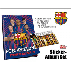 Topps FC Barcelona 2025/2026 Sticker – ALBUM KOMPLETT SET