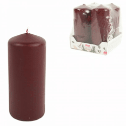 Profissimo stump candles burgundy 4.8 x 11 cm 4 pcs.