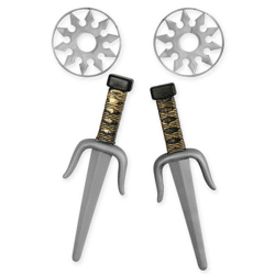 Ninja-Set- 4-teilig - 24 cm - Adult