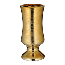 Vase, gold, matt, ca.24cmH