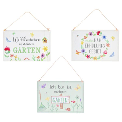 Tin sign garden, 3/s, 21x14cm