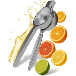 Premium Edelstahl Zitronenpresse (7 cm) Robuste Profi-Handpresse für Zitronen