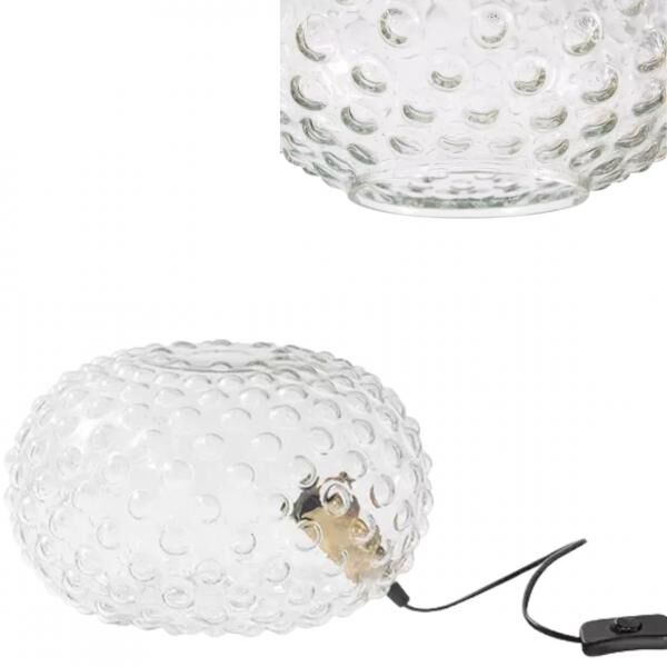 BePureHome Tischlampe Seife Glas 30 cm