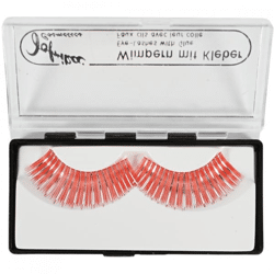 Jofrika Kosmetik künstliche Wimpern orange/silber 9,5 cm B-Wahl VE500