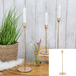 Candlestick, Shiny, gold, 33cmH