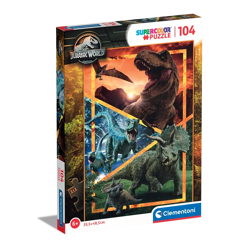 Clementoni 27181 - 104 Teile Puzzle Supercolor - Jurassic World