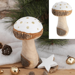 Mushroom, XL, white, approx. 20cmH