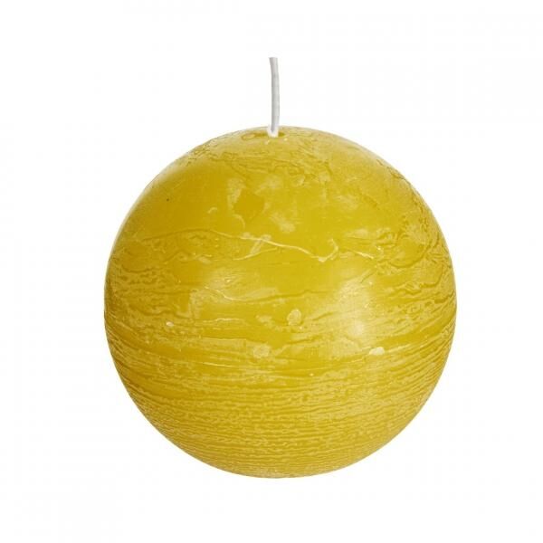 (R) Spaas sphere candle autumn yellow 8 cm