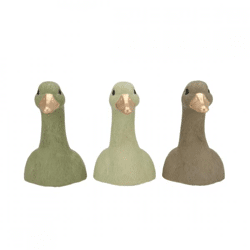 Statue Entenkopf grün 14 cm 3fach sortiert