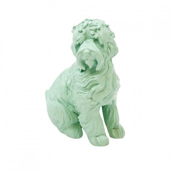 Housevitamin Statue Labradoodle Hund mintgrün 10,5 cm