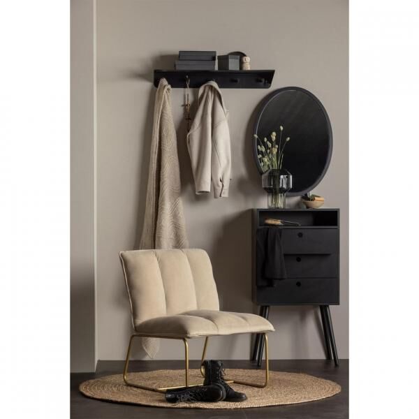 WOOOD Kleiderständer Kenan Metall schwarz 80 cm